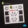 Kelik K72047 JASDF F-2B Fighter  interior 3D decals for FineMolds kit (1/72)